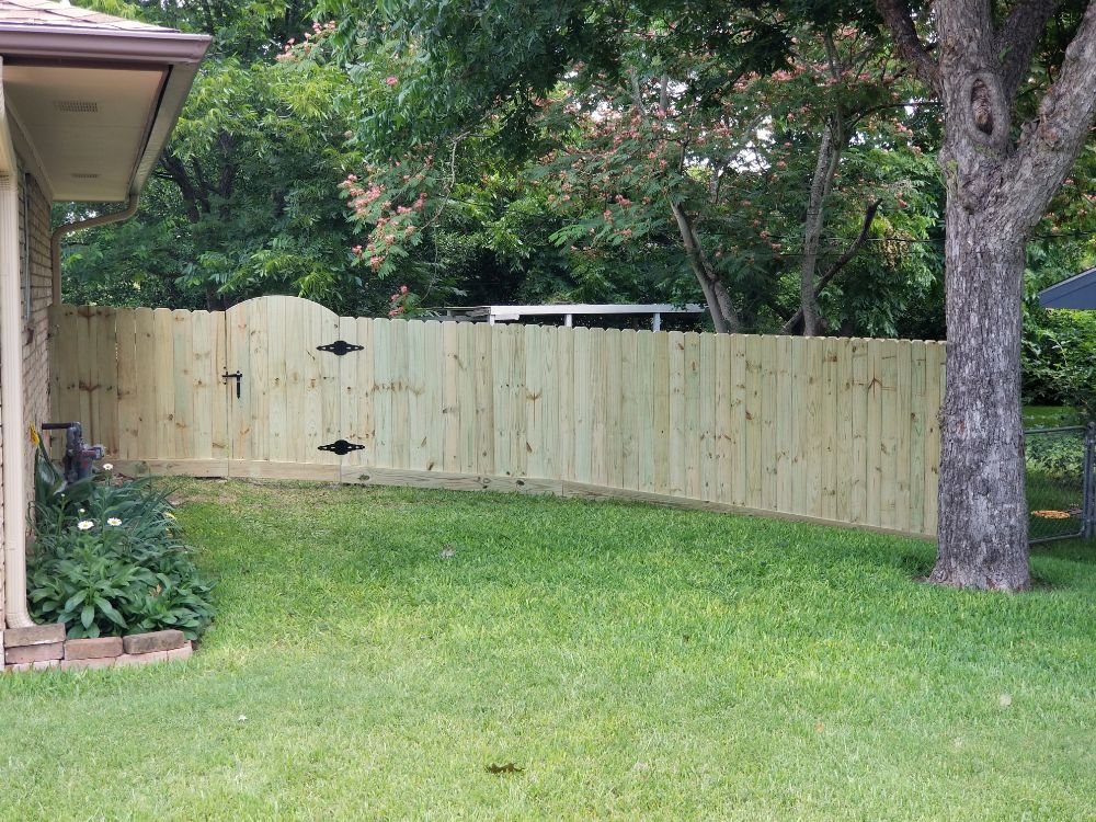 Slide of Pride of Texas Roof and Fence