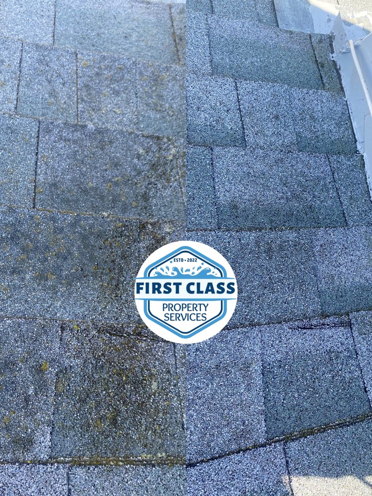 Slide of First Class Roof Cleaning
