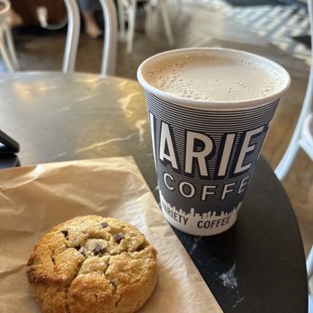 Variety Coffee Roasters - Tahini chocolate chip cookie and hot oat chai latte - Coffee & Tea Near Me - New York, New York Variety Coffee Roasters - Tahini chocolate chip cookie and hot oat chai latte - Coffee & Tea Near Me - New York, New York