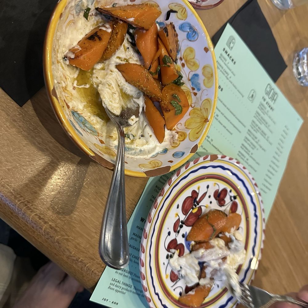 Gioia Cafe & Bar - Carrot appetizer - Italian Near Me - New Haven, Connecticut