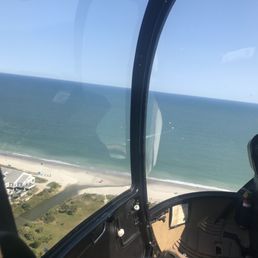 Picture of the landscape outside of the helicopter