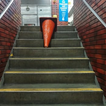 BART - 12th Street Station - A lonely cone...not sure what it was for. - Metro Stations Near Me - Oakland, California BART - 12th Street Station - A lonely cone...not sure what it was for. - Metro Stations Near Me - Oakland, California