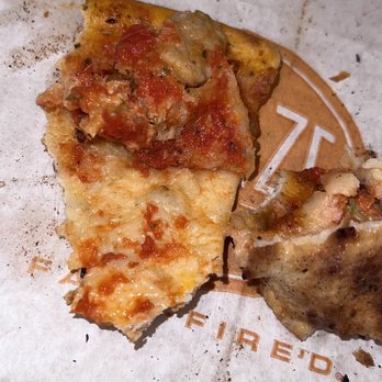 Blaze Pizza - If you zoom, or look for the light reflection you can clearly see the brown (straight) hair in the pizza - Salad Near Me - Lynchburg, Virginia Blaze Pizza - If you zoom, or look for the light reflection you can clearly see the brown (straight) hair in the pizza - Salad Near Me - Lynchburg, Virginia