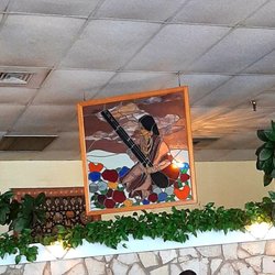 Simi's India Cuisine - Decorative hanging stained glass