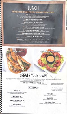 Menu photo 5 Casa Jalisco Mexican Restaurant Plain City, OH