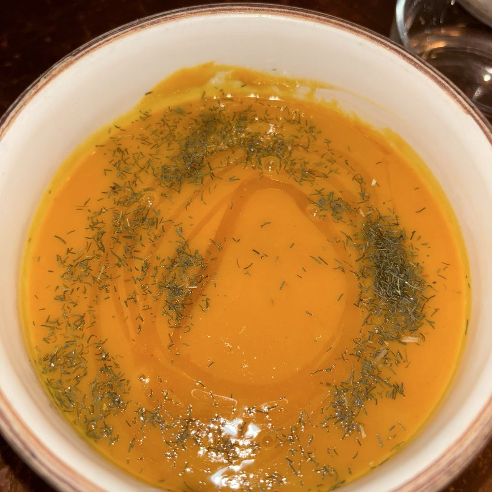 Valentina - Soap de calsada (Squash soup) - Seafood Near Me - Encinitas, California Valentina - Soap de calsada (Squash soup) - Seafood Near Me - Encinitas, California