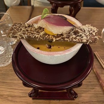 Soogil - Pumpkin soup with duck on top - Korean Near Me - New York, New York