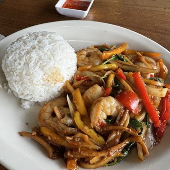 myThai Downtown Restaurant - Basil shrimp - Thai Near Me - Anchorage, Alaska myThai Downtown Restaurant - Basil shrimp - Thai Near Me - Anchorage, Alaska