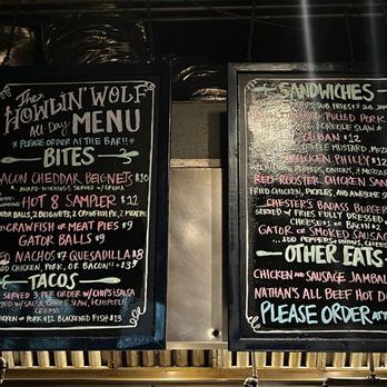 The Howlin' Wolf - Check out the bar menu at Howlin Wolf - Music Venues Near Me - New Orleans, Louisiana