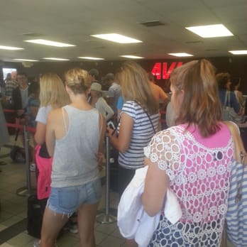 Avis - Halfway through a 45 minute line - Car Rental Near Me - Los Angeles, California