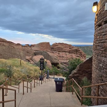 Red Rocks Amphitheatre - The long slog up to our row. But the view is spectacular! - Music Venues Near Me - Morrison, Colorado Red Rocks Amphitheatre - The long slog up to our row. But the view is spectacular! - Music Venues Near Me - Morrison, Colorado