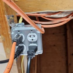Aaron Henson Electric - New 20A Outlet, over head in Garage