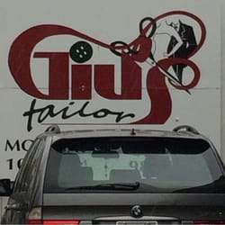 Gius Tailor - Business sign next to building. Easily viewed while traveling South Bound in the 200 block S 3rd ST, Renton.