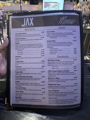 Menu photo 1 Jax Restaurant & Grill Jacksonville, FL