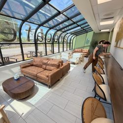 Sunroom in the back of the store