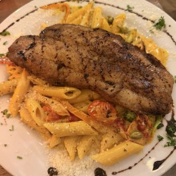 Pasta Y Pueblo District - Fish of the day with pasta - Italian Near Me - Luquillo, Puerto Rico Pasta Y Pueblo District - Fish of the day with pasta - Italian Near Me - Luquillo, Puerto Rico