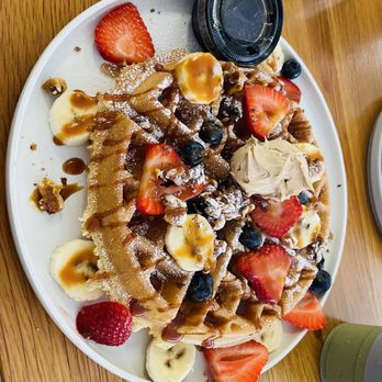Everyday Eatery - Espresso Mascarpone Waffle - Cafes Near Me - Irvine, California