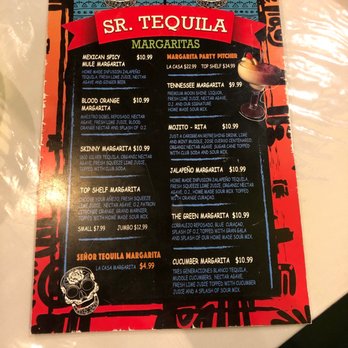 Sr. Tequila Mexican Grill - Drink menu - Mexican Near Me - Clermont, Florida Sr. Tequila Mexican Grill - Drink menu - Mexican Near Me - Clermont, Florida