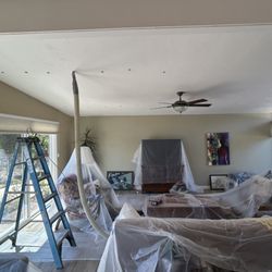 Guardian Home Energy - My living room ceiling during the insulation installation.