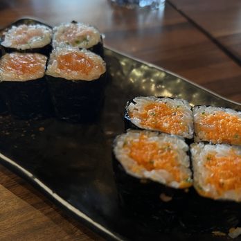 Robata JINYA - 3rd St. - Spicy tuna and salmon rolls - Japanese Near Me - Los Angeles, California Robata JINYA - 3rd St. - Spicy tuna and salmon rolls - Japanese Near Me - Los Angeles, California