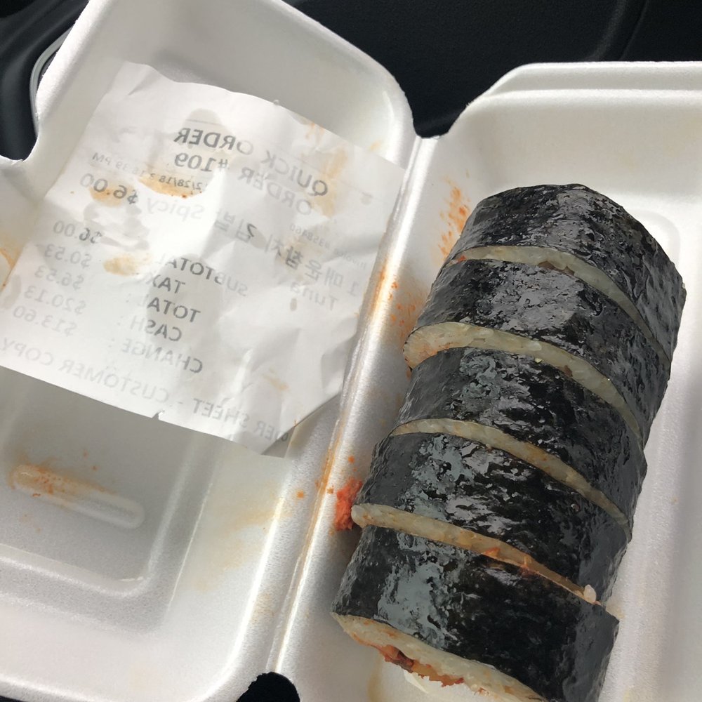 Rolly Kimbab - Had to use the receipt as a napkin because too oily (pic from a year ago).. - Korean Near Me - Bayside, New York
