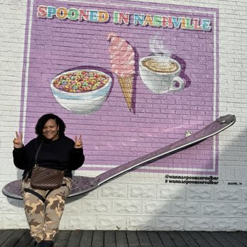 Wanna Spoon Cereal Bar - Photo opp outside - Coffee & Tea Near Me - Nashville, Tennessee Wanna Spoon Cereal Bar - Photo opp outside - Coffee & Tea Near Me - Nashville, Tennessee