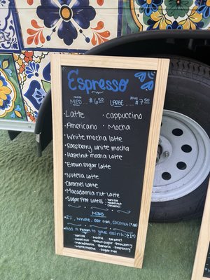 Menu photo 3 La Tacita Cafe San Jose, CA