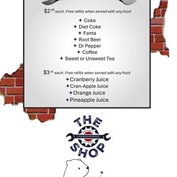 The Shop - Menu - Burgers Near Me - Holdenville, Oklahoma The Shop - Menu - Burgers Near Me - Holdenville, Oklahoma