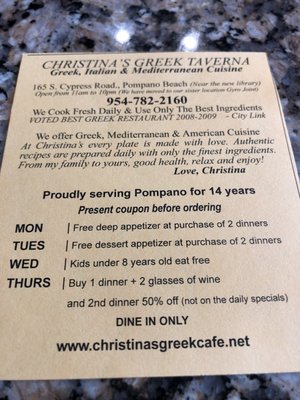 Menu photo 1 The Gyro Joint Pompano Beach, FL