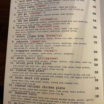 Napa Noodles - Menu - Noodles Near Me - Napa, California