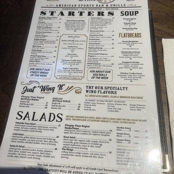 Changing Times - Front of menu - American Near Me - Bay Shore, New York