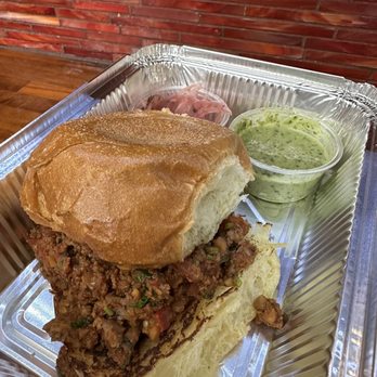 ADYA - Keema Pav - Spiced minced lamb slider - Indian Near Me - Anaheim, California ADYA - Keema Pav - Spiced minced lamb slider - Indian Near Me - Anaheim, California
