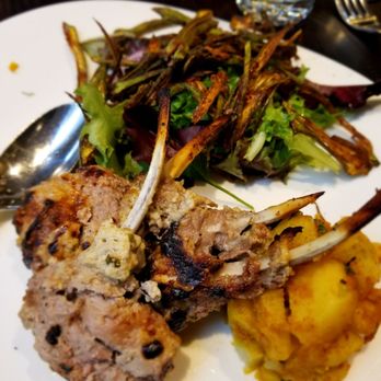 Utsav - Tandoori Lamb, Potato & Crispy Okra Salad - Indian Near Me - New York, New York Utsav - Tandoori Lamb, Potato & Crispy Okra Salad - Indian Near Me - New York, New York