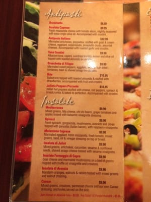Menu photo 1 Romeo & Juliet's Cafe Buffalo, NY Menu photo 1 Romeo & Juliet's Cafe Buffalo, NY