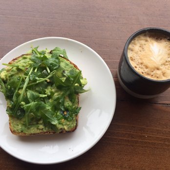 Captain + Stoker - I already ate a piece of the avocado toast. Didn't realize I'd get two pieces. Flat white is smooth and delicious! - Coffee Roasteries Near Me - Monterey, California Captain + Stoker - I already ate a piece of the avocado toast. Didn't realize I'd get two pieces. Flat white is smooth and delicious! - Coffee Roasteries Near Me - Monterey, California