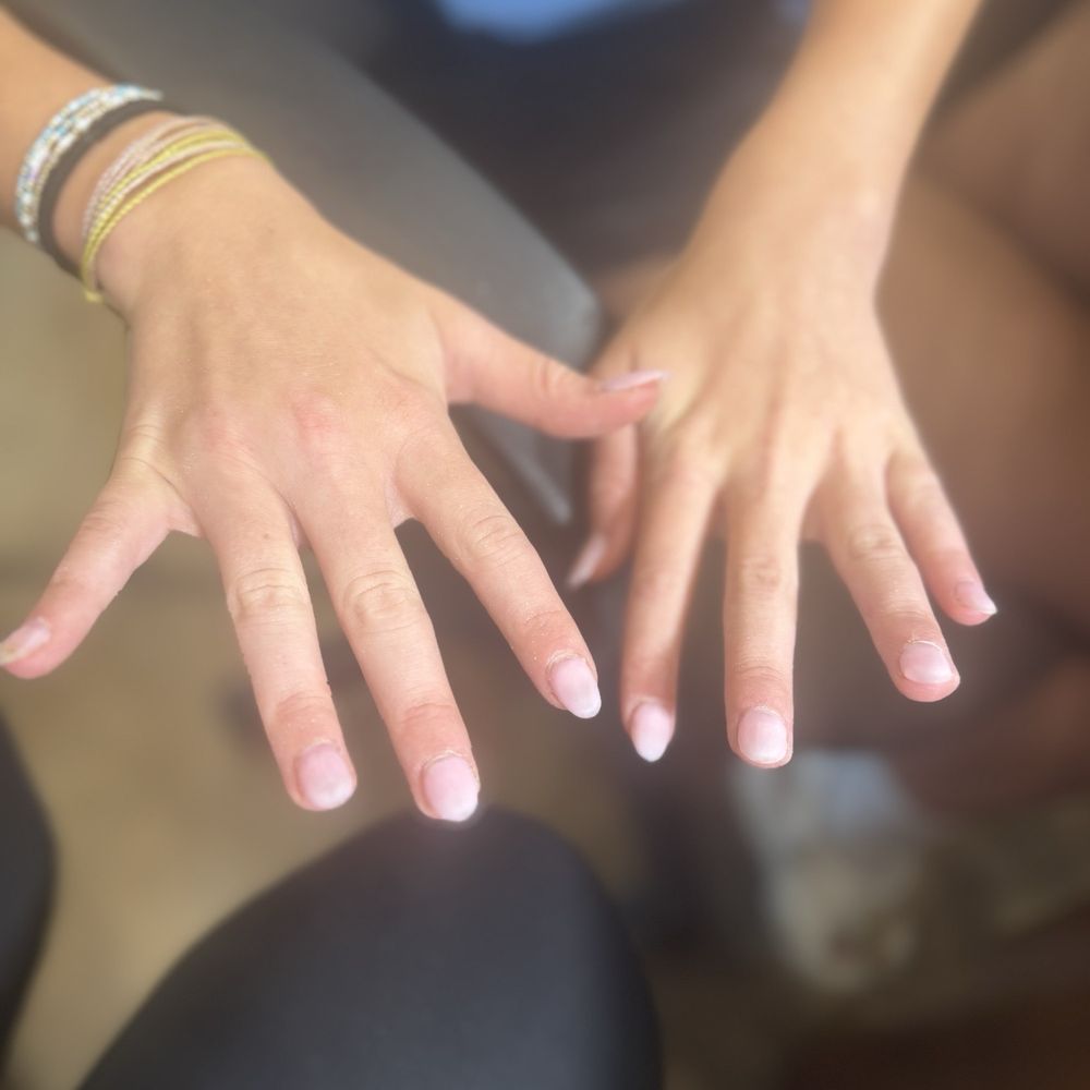 Her nails being halfway undone before actually getting confirmation about what she wanted. Her nails being halfway undone before actually getting confirmation about what she wanted.