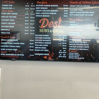 Desi Subs & Grill - Menu - New American Near Me - West Palm Beach, Florida Desi Subs & Grill - Menu - New American Near Me - West Palm Beach, Florida
