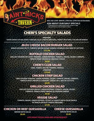 Menu photo 1 Aint Nicks Tavern Phoenix, AZ