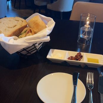 Scarpetta - Complimentary bread basket with 3 dips/spreads and a nice variety of bread - Italian Near Me - Las Vegas, Nevada