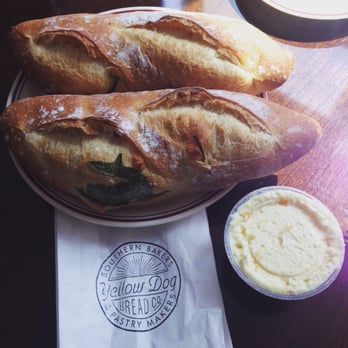 Midtown Farmer's Market - Yellow Dog spinach and feta baguette (yum) with Celebrity goat cheese - Farmers Market Near Me