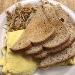 Bert's Breakfast & Lunch - Corned Beef Hash Omelette Breakfast ,