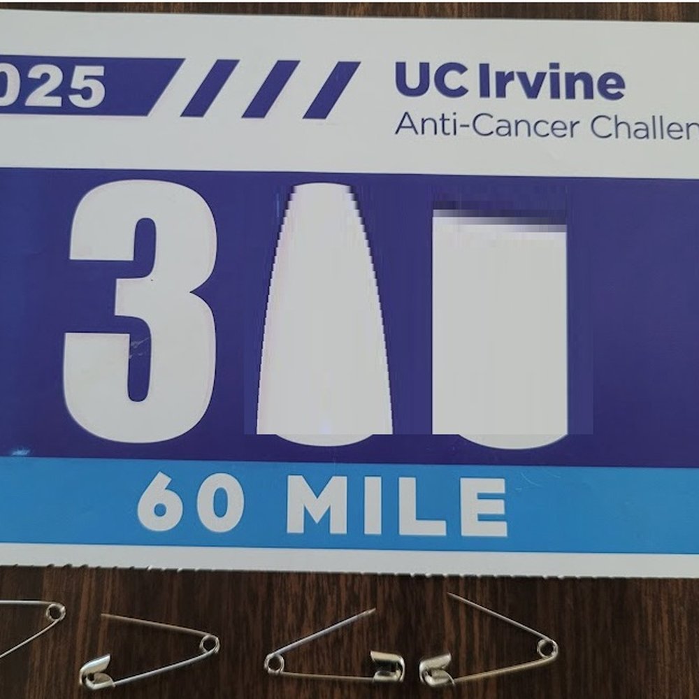 UCI Anti Cancer Challenge - cool bib. 60 MILE - Community Service/Non-Profit Near Me - Orange, California UCI Anti Cancer Challenge - cool bib. 60 MILE - Community Service/Non-Profit Near Me - Orange, California