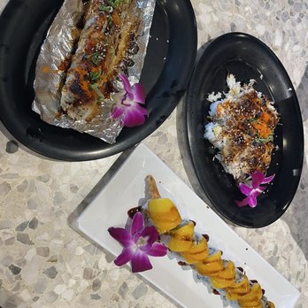 Sushi Times - Mango Shrimp Tempura, Dynamite Roll, Baked Salmon Roll - Sushi Bars Near Me - Riverside, California Sushi Times - Mango Shrimp Tempura, Dynamite Roll, Baked Salmon Roll - Sushi Bars Near Me - Riverside, California