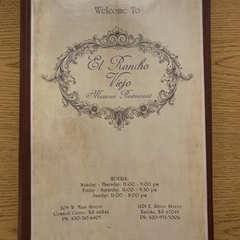 El Rancho Viejo - Menu - Mexican Near Me - Eureka, Kansas El Rancho Viejo - Menu - Mexican Near Me - Eureka, Kansas