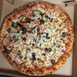 Papa Johns Pizza - Veggie "supreme" with "extra cheese"