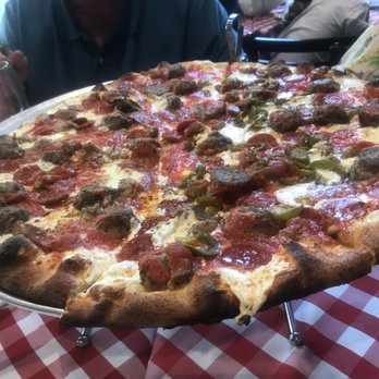 Grimaldi's Pizzeria - Pizza with Meatballs, Pepperoni, and Sausage - Pizza Near Me - Allen, Texas
