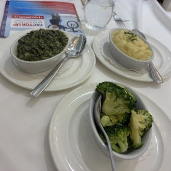 Empire Steak House - Cream spinach mashed potatoes and broccoli sides. Served family style. - Steakhouses Near Me - Honolulu, Hawaii