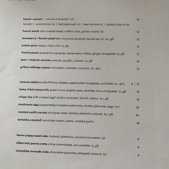 Comune - Vegetarian Near Me - Columbus, Ohio