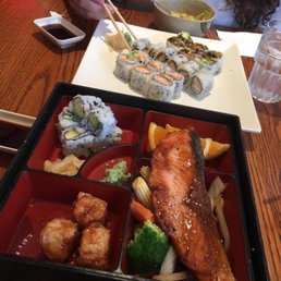 Salmon teriyaki lunch bento box Salmon teriyaki lunch bento box
