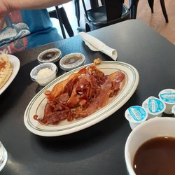 Sweeney's - Full dish of my husband's side of bacon. And he wouldn't share!